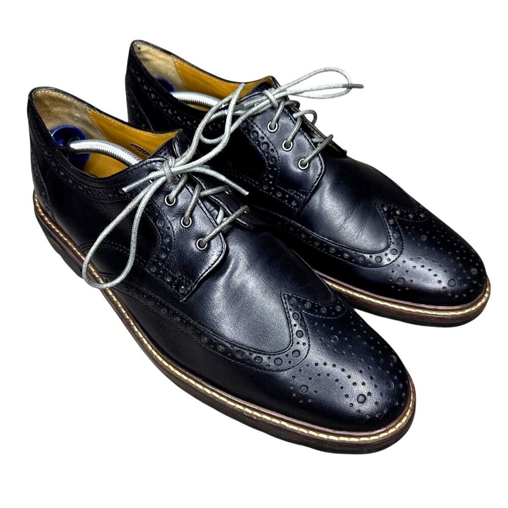 Florsheim Derby Wingtip Brogues Black Leather 11D Men’s Dress Shoes